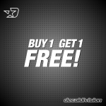 Buy 1 Get 1 Free Sticker